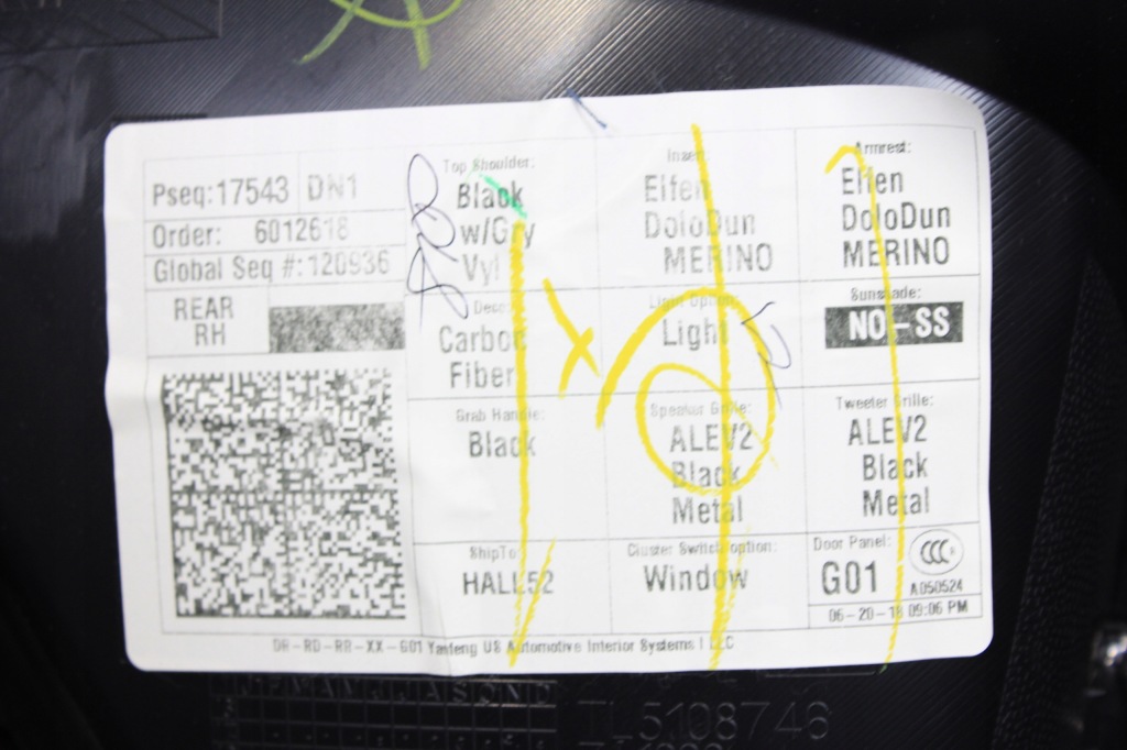 фото №5, Обшивка дверь правый задняя bmw g01 x3 f97 elfenweiss