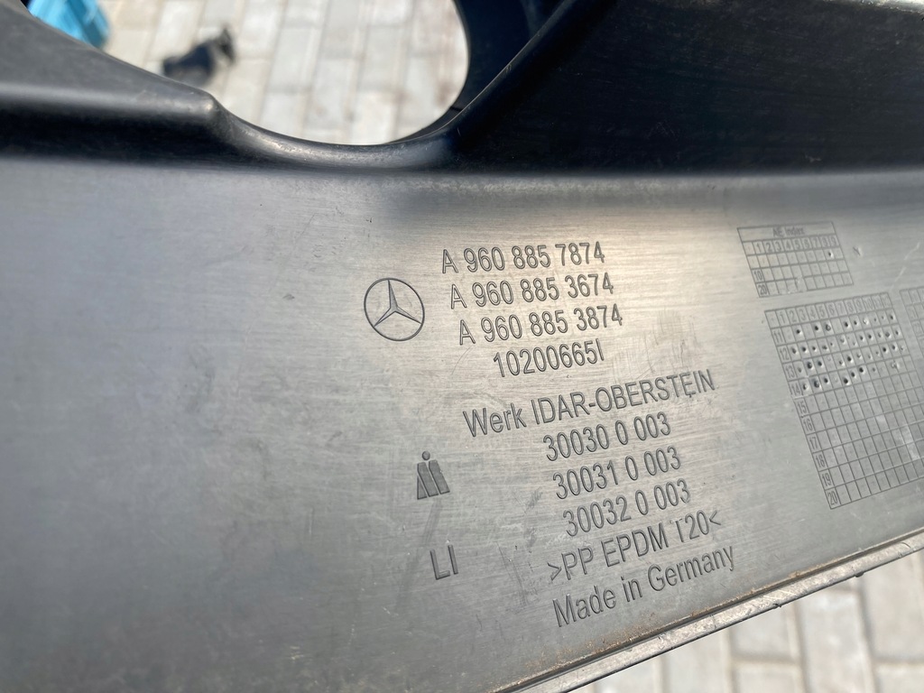 фото №14, Решётка левая перед mercedes actros mp4 a9608857874