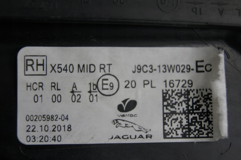 Фара правый  передняя e-pace r-dynamic Недорого