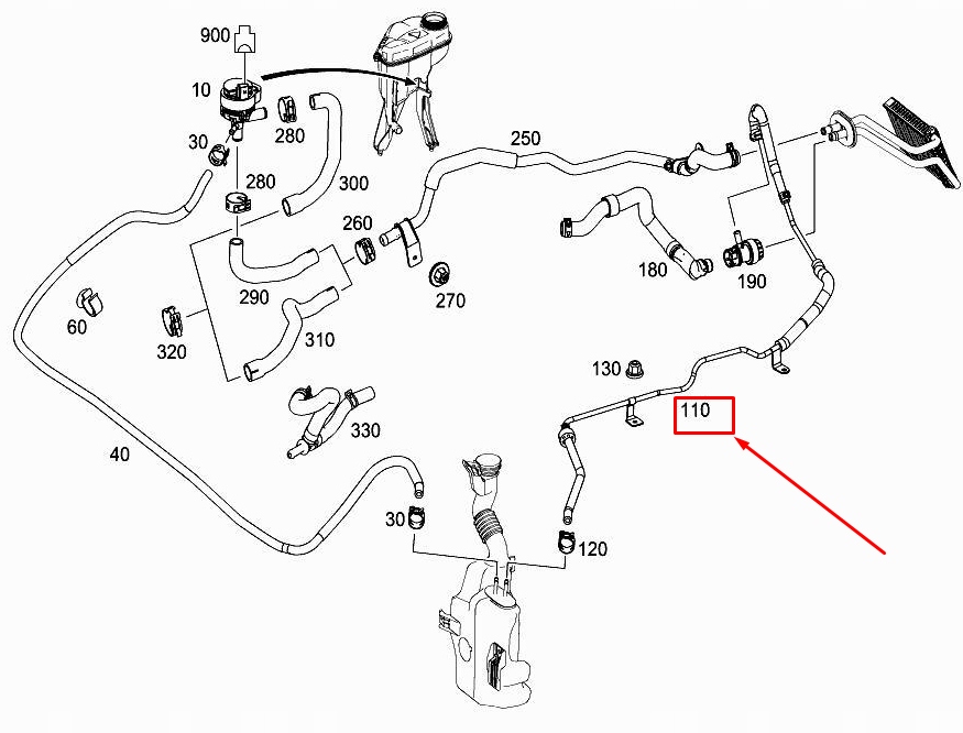 Купити Патрубок теплообмінника тепла mercedes-benz slk r172 a1728307300