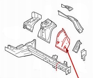 фото №1, Лівий підкрилок чверть element чашка лист ford mustang 2015-2023