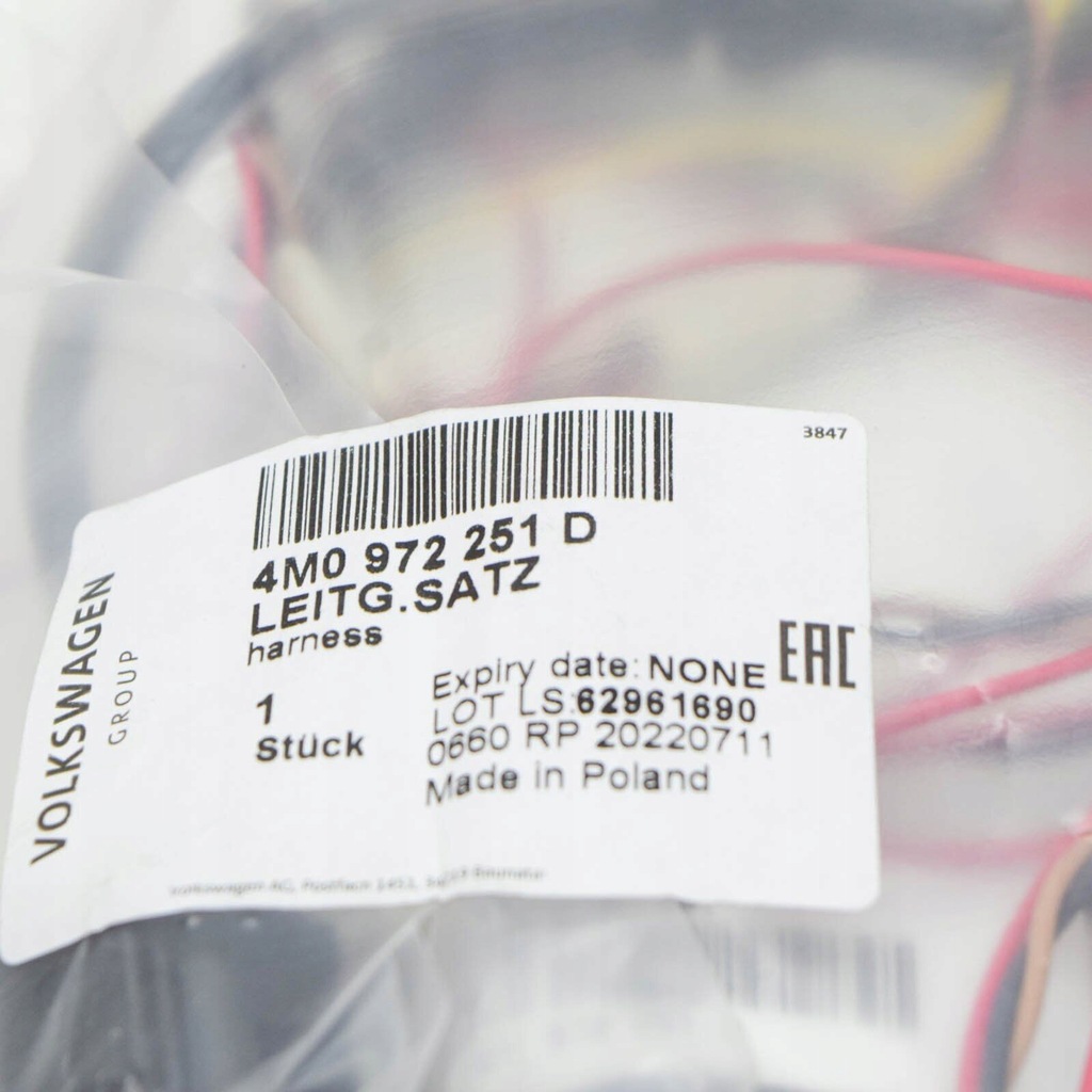 фото №7, Audi q8 4mn передняя часть left abs wheel speed датчик проводка harness 4m0972251d