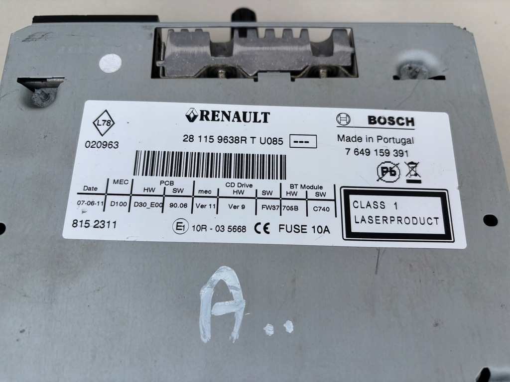 фото №4, Renault scenic megane iii радио 281159638r