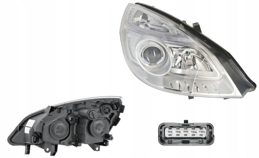 фото №1, Фара лампа правый renault scenic 06-09 hella