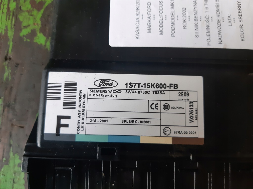 фото №5, Модуль комфорту 1s7t15k600fb ford focus mk1