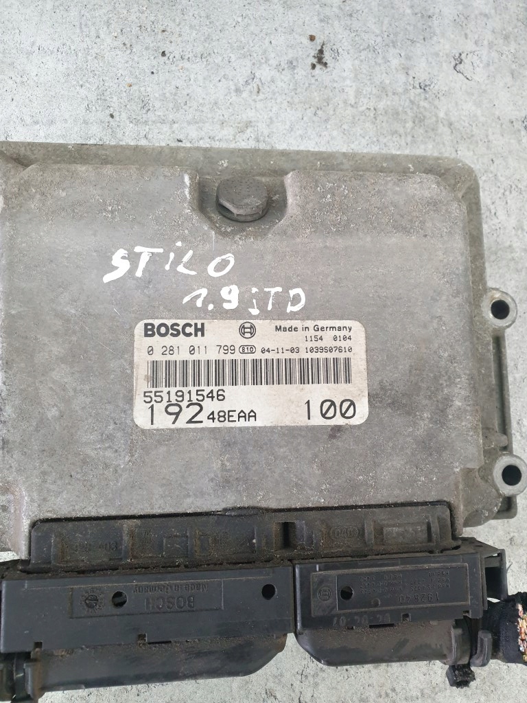 фото №6, Блок управления набор стартовый fiat stilo 1.9jtd 0281011799