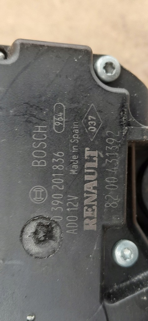 фото №5, Механізм двигун моторчик двірники задня задній kangoo ii 8200431392