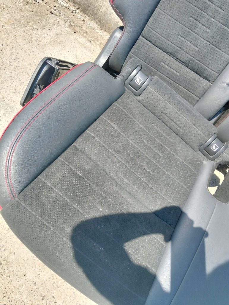 фото №7, Сидіння заднє сидіння шкіра czerwona nić hyundai tucson iii lift n-line 2019r