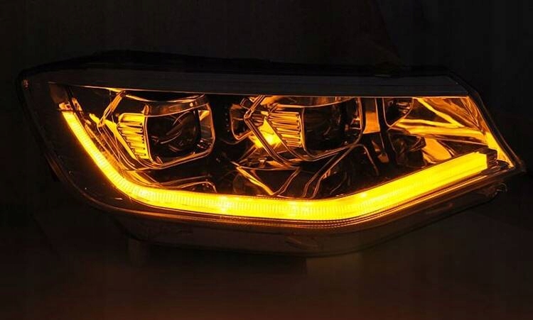 фото №3, Лампы фары led хром drl do vw caddy 20-
