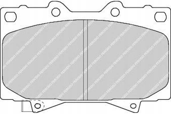 фото №1, Ferodo тормозные колодки тормозные lexus gx lx toyota land cr