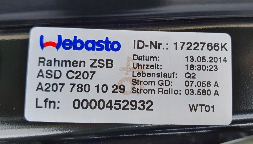 фото №6, Панорама крыша люк стекло mercedes w207