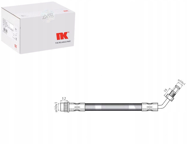 фото №1, Шланг гальмівний elast. opel перед movano 98- gór