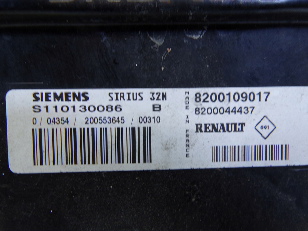 фото №4, Набір стартовий renault clio 2 ii 1.6 8200044437