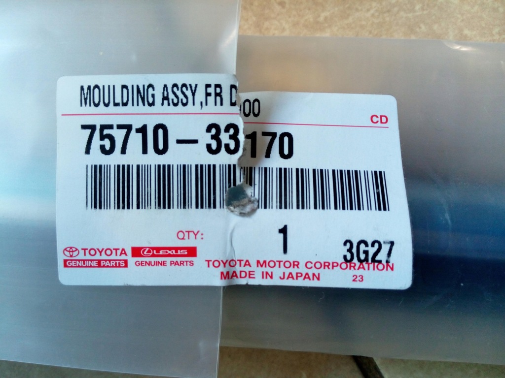 фото №12, Молдинг стекло parapet хром перед toyota camry '17- 75720-33170 nowa oryg.