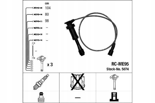фото №2, Ngk набір трубопровід запалювання kia sorento i mit