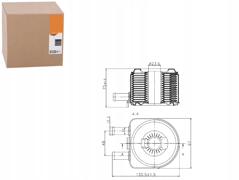 фото №1, Nrf 31735 радиатор масла, масло двигательный