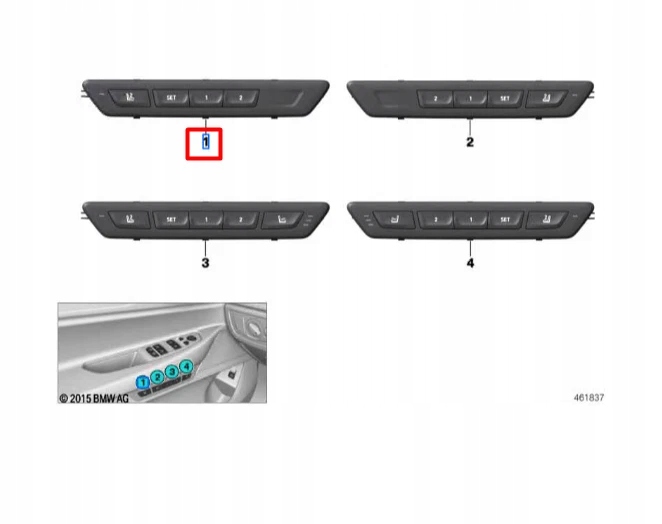 фото №10, Bmw 7 g11 g12 переключатели управление левом сиденье 61316997294