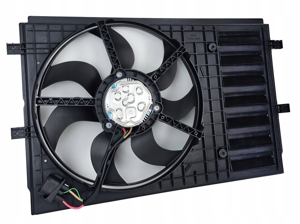 фото №1, Вентилятор з модуль skoda rapid fabia i ii iii roomster tsi tdi / 4 контакти