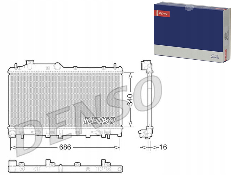 фото №1, Радиатор двигателя subaru legacy v outback 2.0/2.5