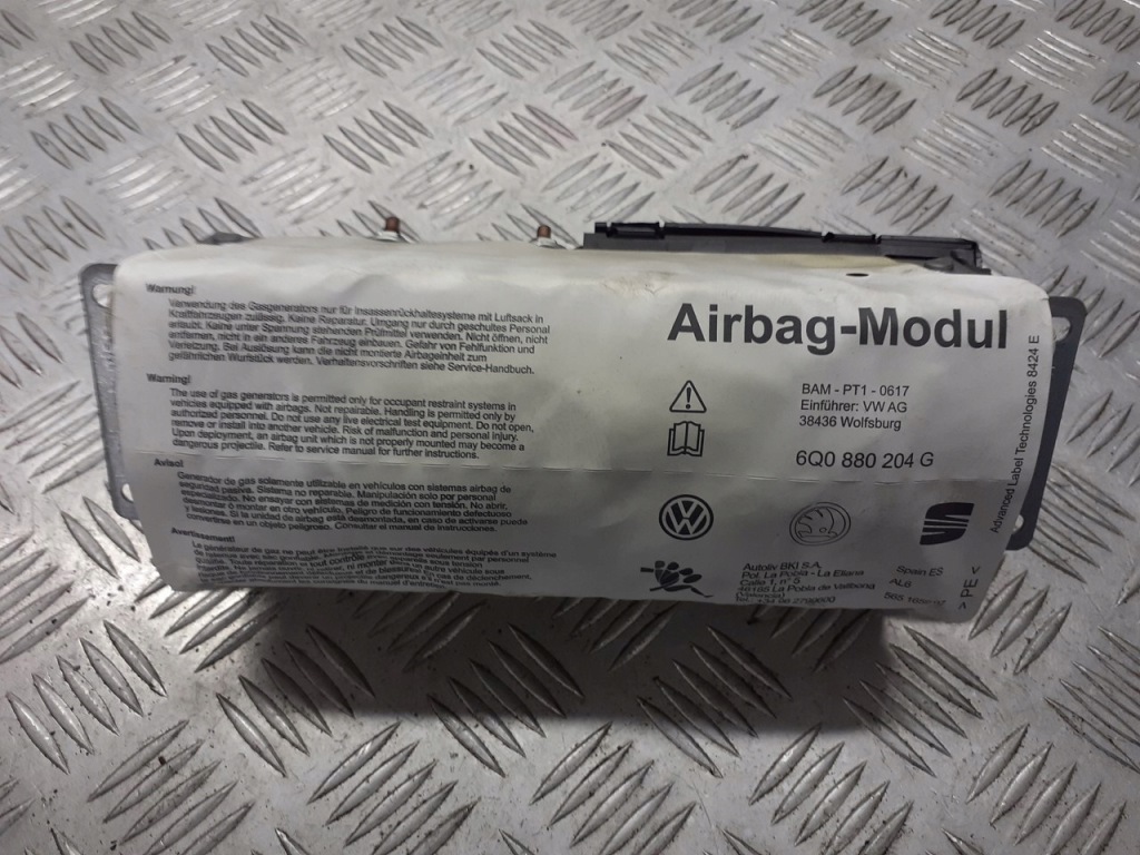фото №1, Подушка подушка безопасности пассажира vw polo iv 6q0880204g