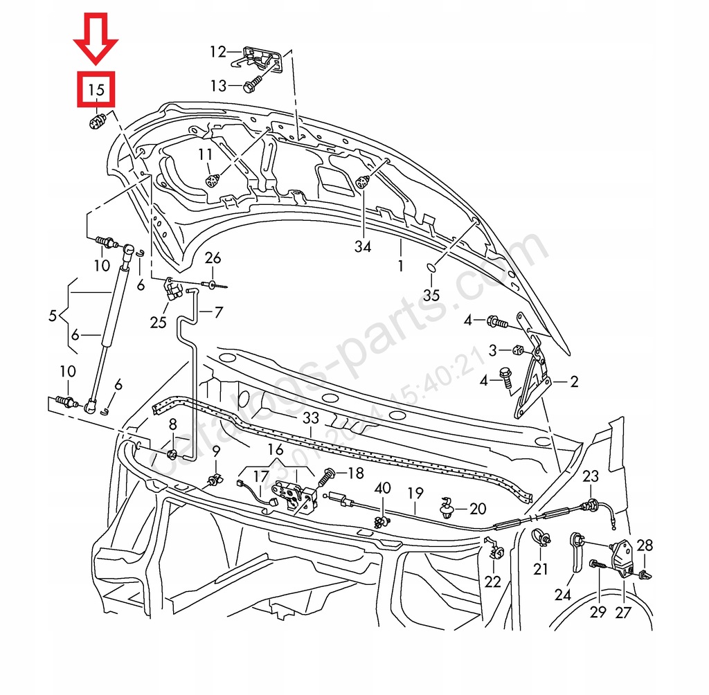 фото №8, Відбійник vw touran 11-
