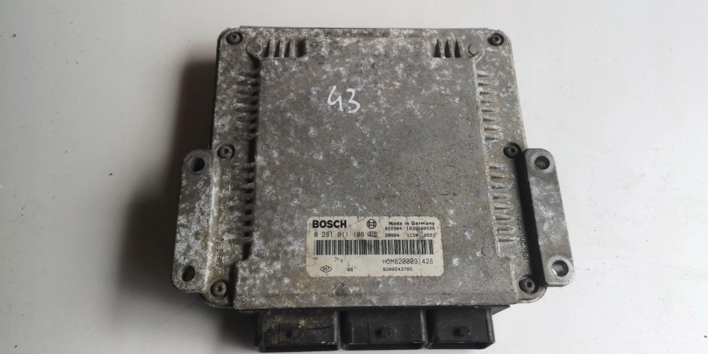 фото №2, Бортовой компьютер ecu renault opel 0281011106 оригинал