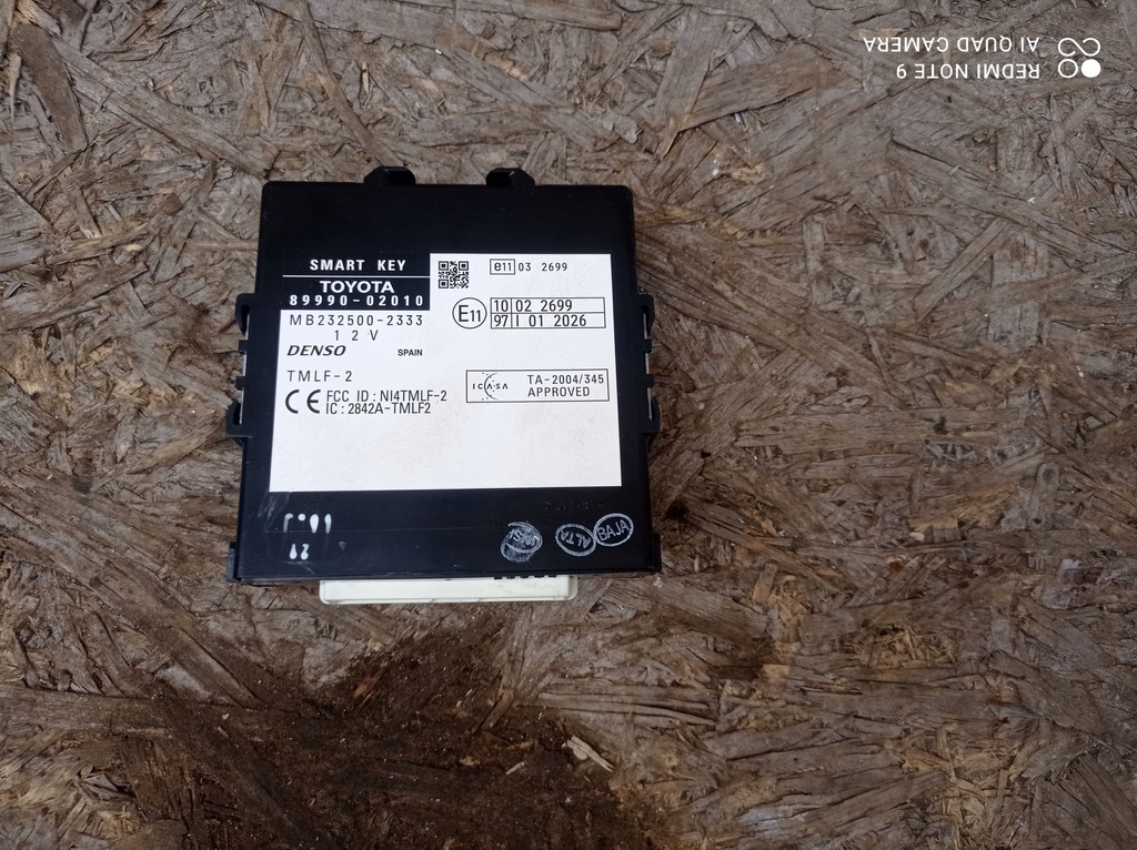 фото №1, Модуль smart key toyota auris i 89990-02010