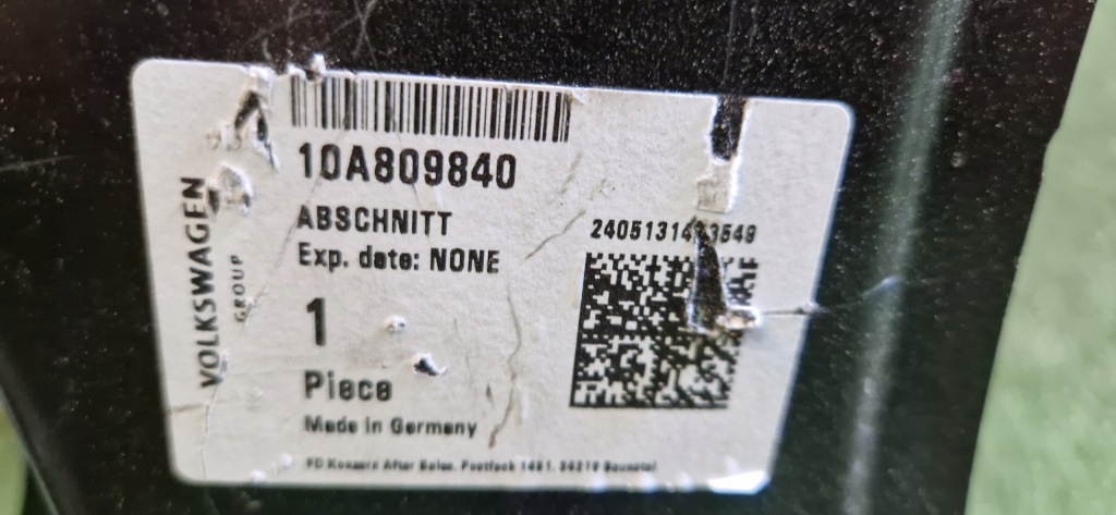 фото №5, Обшивка поріг блок двигуна правий vw id3 10a809840