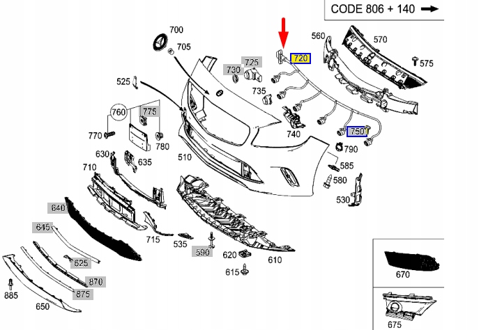 фото №9, Mercedes-benz klasa a w176 дроти датчика радара передній a1765406602
