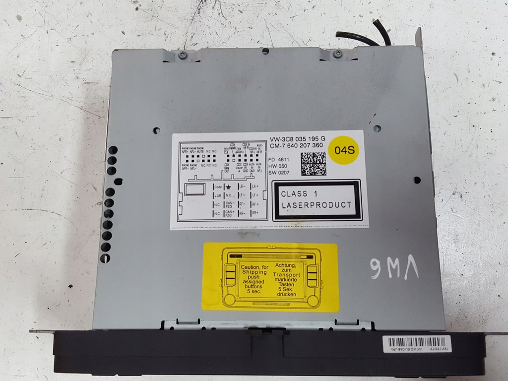 фото №2, Vw golf 6 vi jetta радио cd радиопроигрыватель 3c8035195g