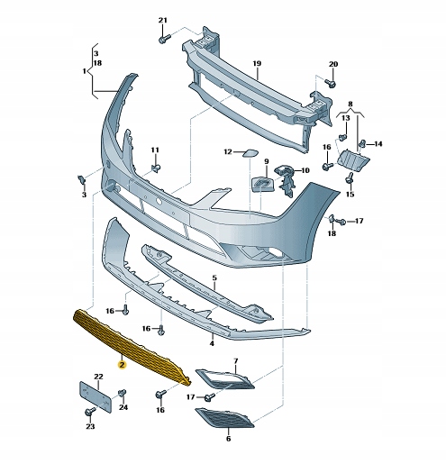 фото №3, Решётка радиатора решётка радиатора pod радар перед seat leon