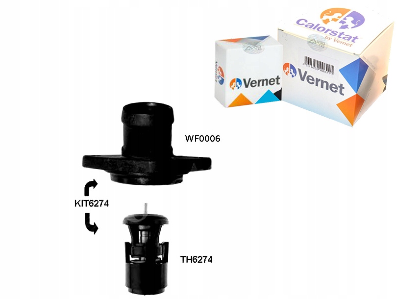 Купить By vernet термостат vw 80c 1,6 polo 98-01