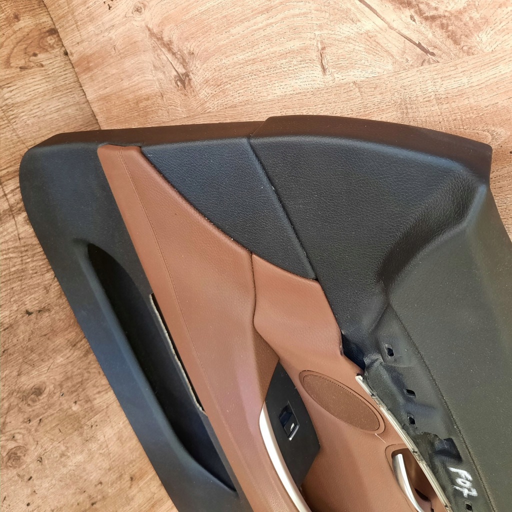 фото №9, Bmw 5 f07 обшивка двері правий перед шкіра zimtbraun