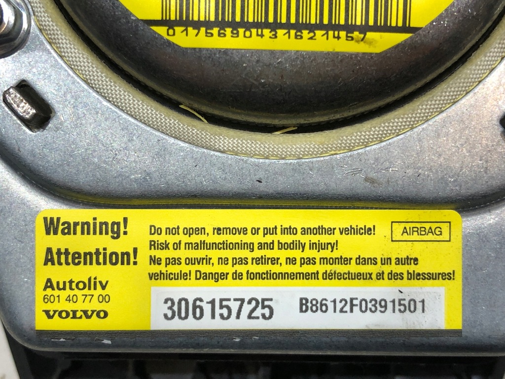 фото №11, Volvo v50 панель приладів консоль подушка подушка безпеки комплект