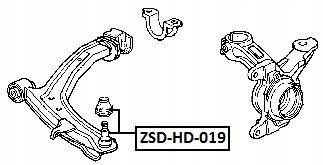 фото №2, Шарова опора важеля передній нижній