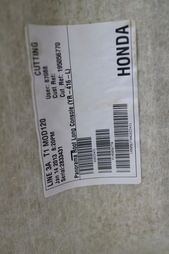 фото №11, Потолок панорама solar honda crv 4 iv 12-15