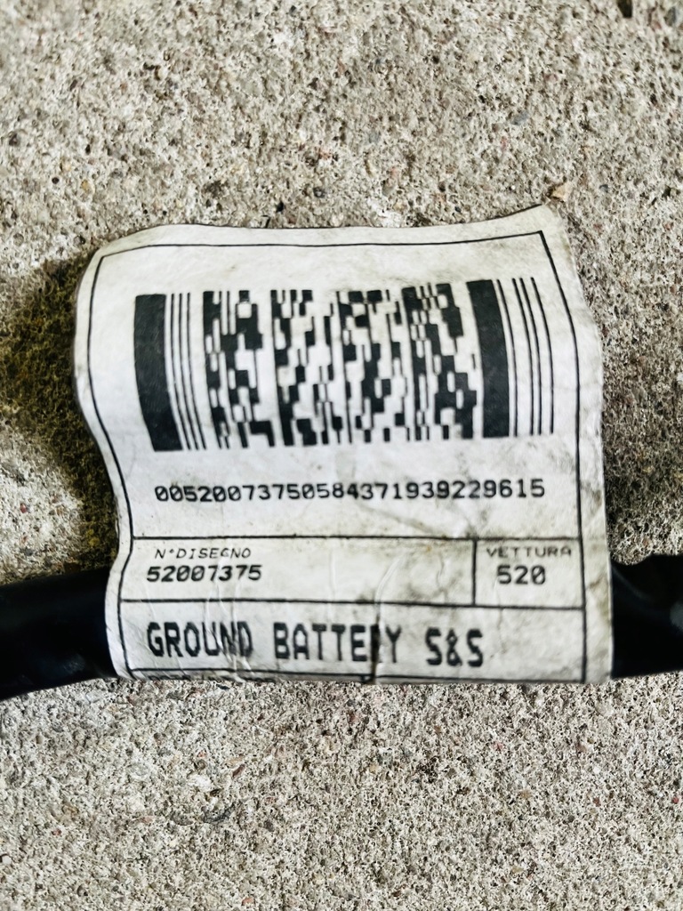 фото №3, Jeep renegade шланг клеммы минусовой 52007375