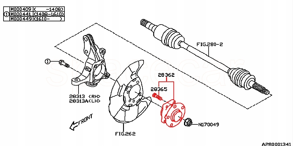 фото №10, Ступица колеса передний impreza 08-13 forester 08-12 legacy 03-12 xv 11-