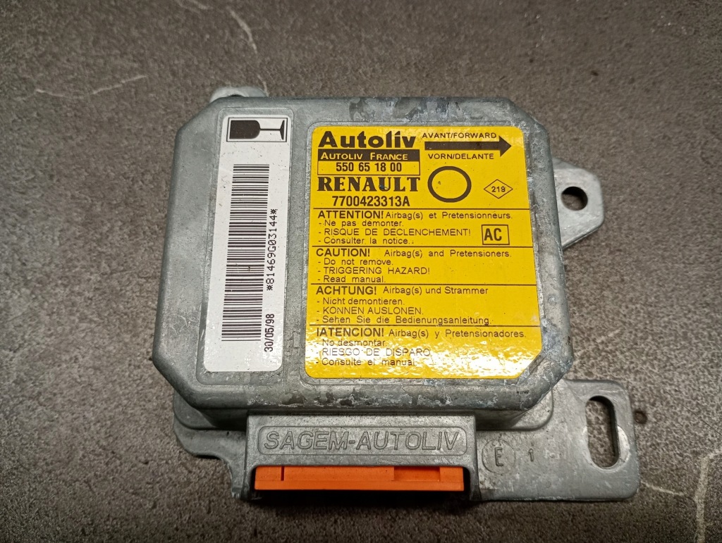 фото №1, 7700423313a модуль датчик подушка безпеки renault twingo i