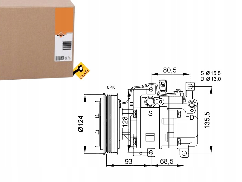 фото №1, Nrf компрессор компрессор кондиционера nrf, 32408
