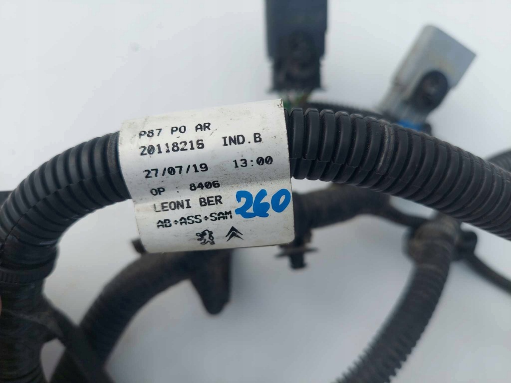 фото №5, Peugeot 5008 ii p87 електропроводка датчиків pdc задня