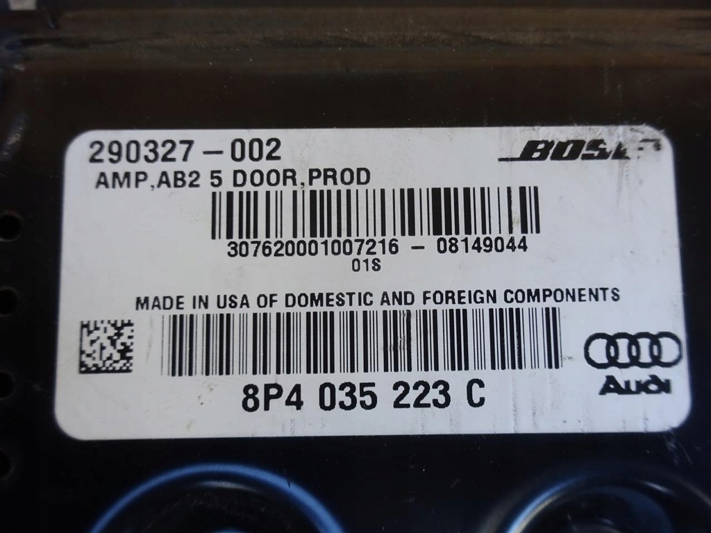 фото №8, Audi a3 s3 8p lift 08-12 усилитель bose 8p4035223c