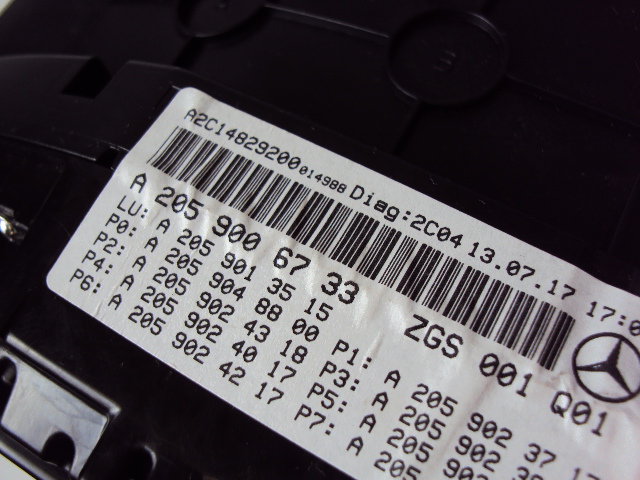 фото №8, Лічильник прилади mercedes c-klasa w205 glc