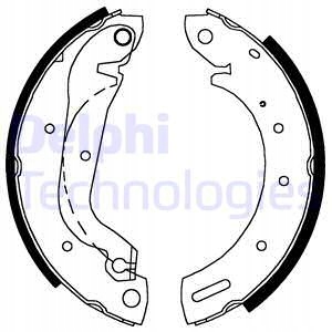 фото №2, Delphi ls1827 набор колодка тормозных