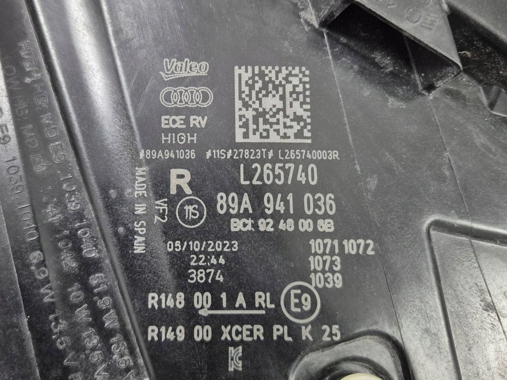 фото №10, Фара лампа передня перед права - audi q4 e-tron full led matrix 21-