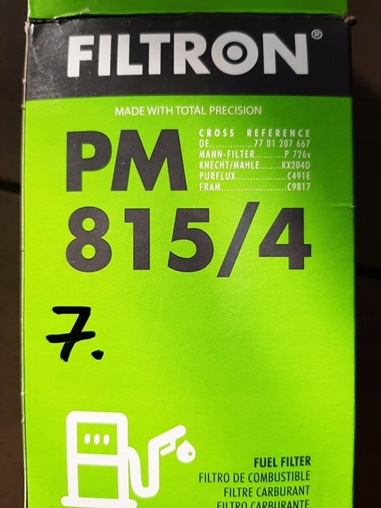 фото №13, Фільтр пального renault master ii 98- iii 10- trafic ii 01- filtron pm 815/4