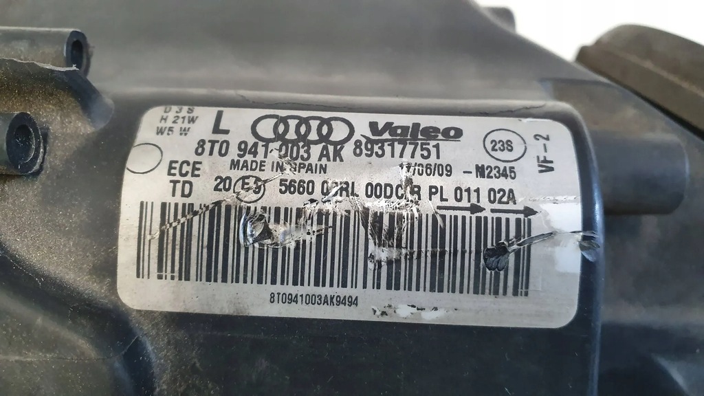 фото №10, Лампа перед ліва ксенон 8t0941003ak audi a5 07-