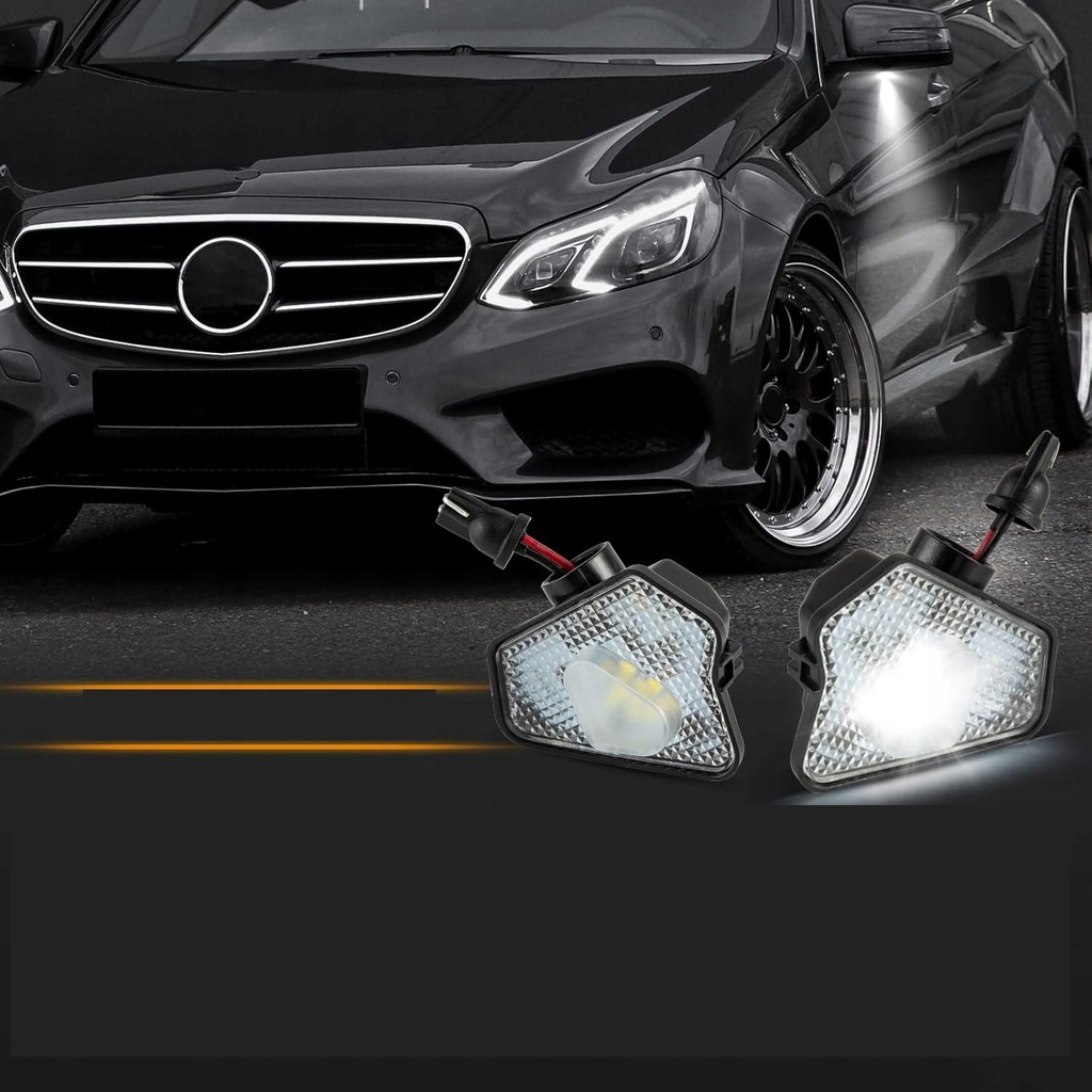 фото №7, Освітлення бічний дзеркал mercedes class a c b e s cls cla glk gla led