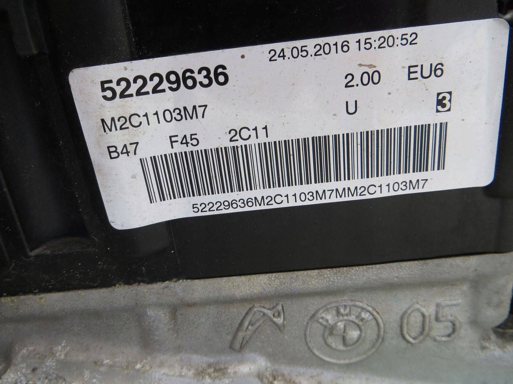 фото №13, Bmw x1 f48 2.0d двигун kpl 52229636 b47c20a