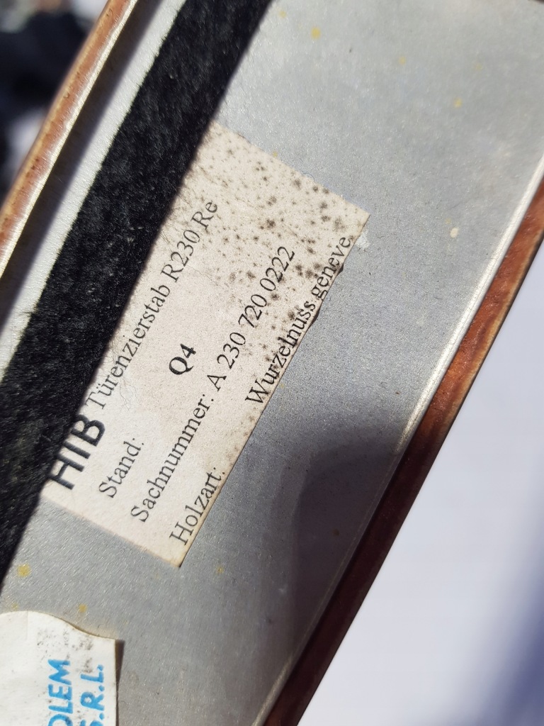 Молдинг dekor дверь правая drewno mercedes sl r230 Оригинал